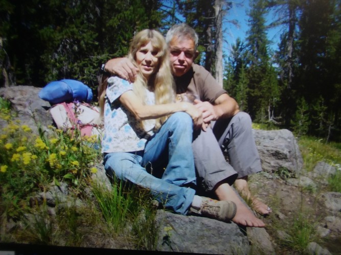 picture of young couple camping in the outback